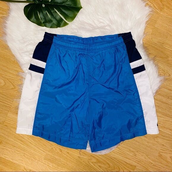 NIKE | Blue Colour Block Swim Shorts Medium - Picture 2 of 5